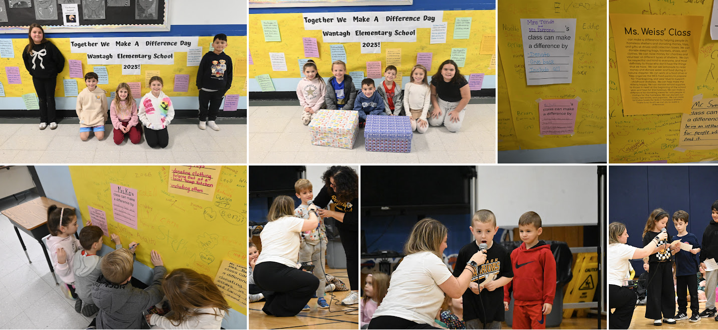 kids presenting birthday boxes